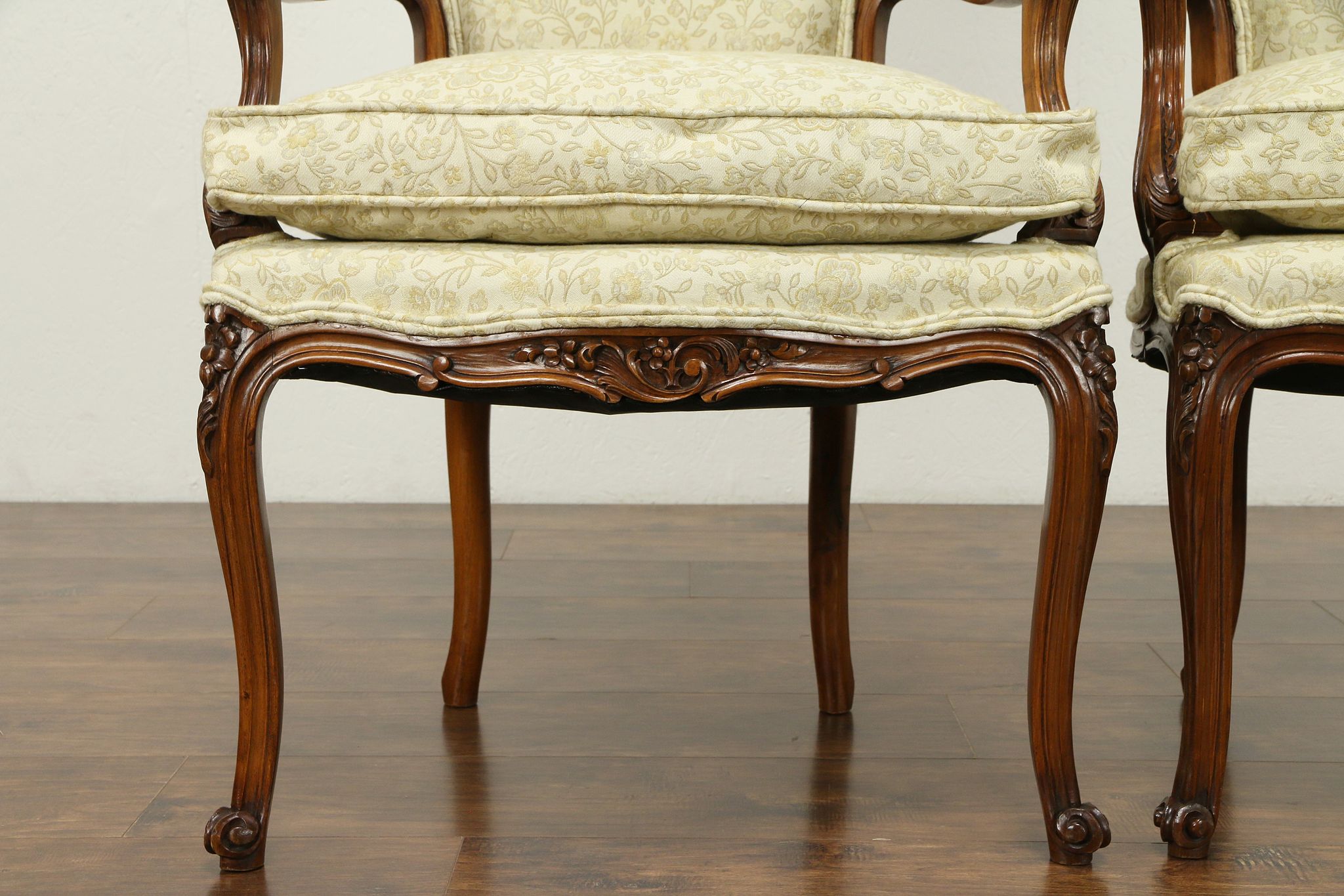19th C Antique Rococo Carved Rosewood Parlor Chair – Bay Colony Antiques