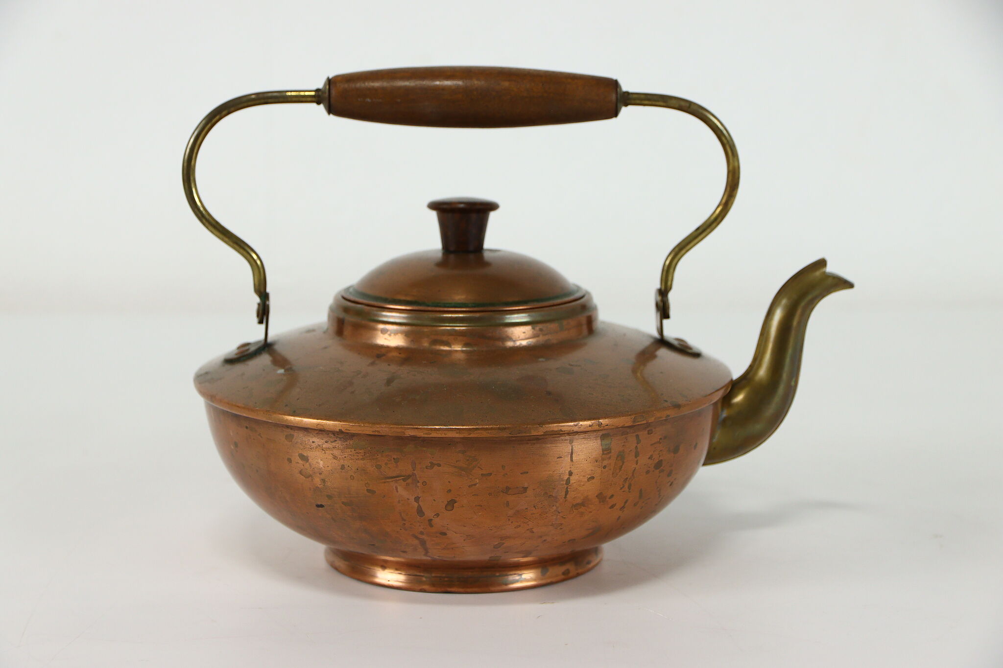 Farmhouse Vintage Copper & Brass Tea or Hot Water Kettle