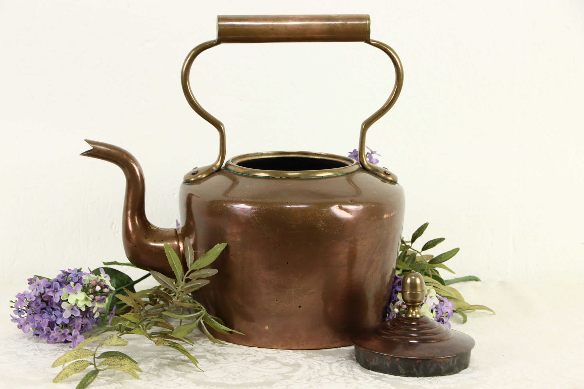 Vintage Premier System Electric Copper Tea Kettle Pot Made in England No  Cord 