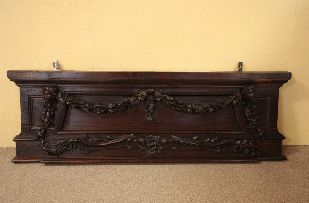 Baroque Carved 1700's Doorway or Fireplace Panel