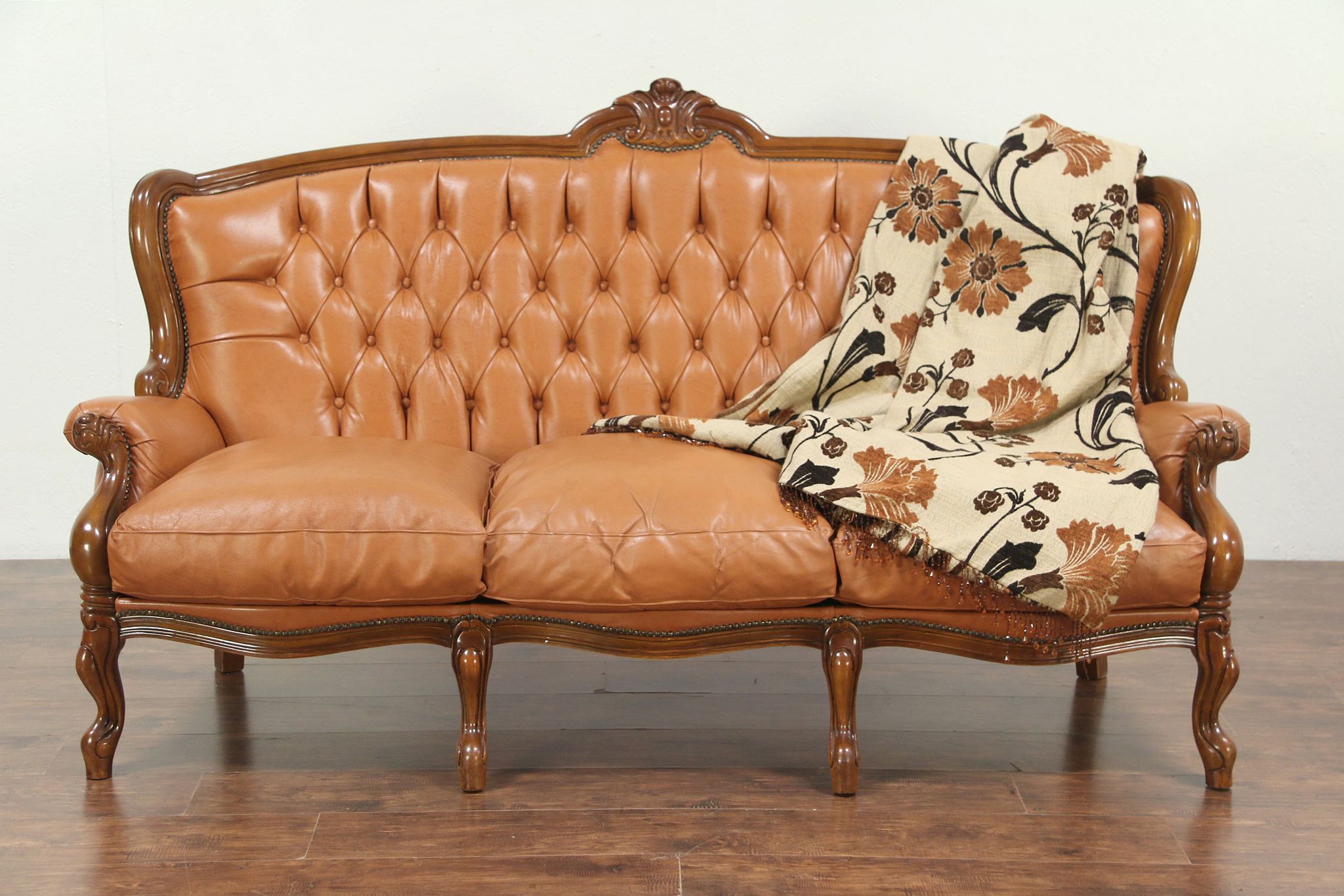 leather wing back sofa