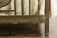 Victorian Antique Brass Bed, Full Size, Angel Or Cherub, Chariot & Roses