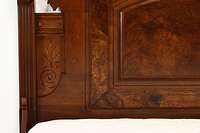 Victorian Antique Walnut 3 Pc Bedroom Set, Full Size Bed, Marble Tops