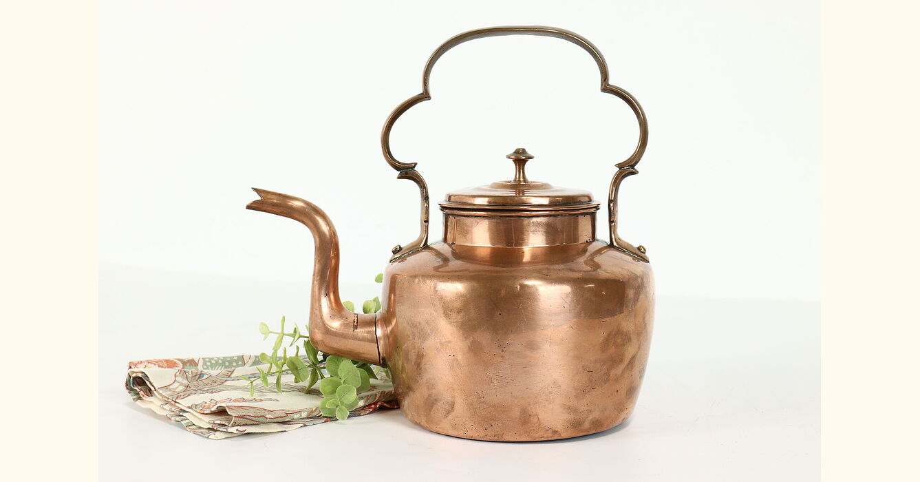 english tea kettle copper