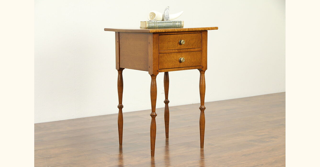 birdseye maple nightstand