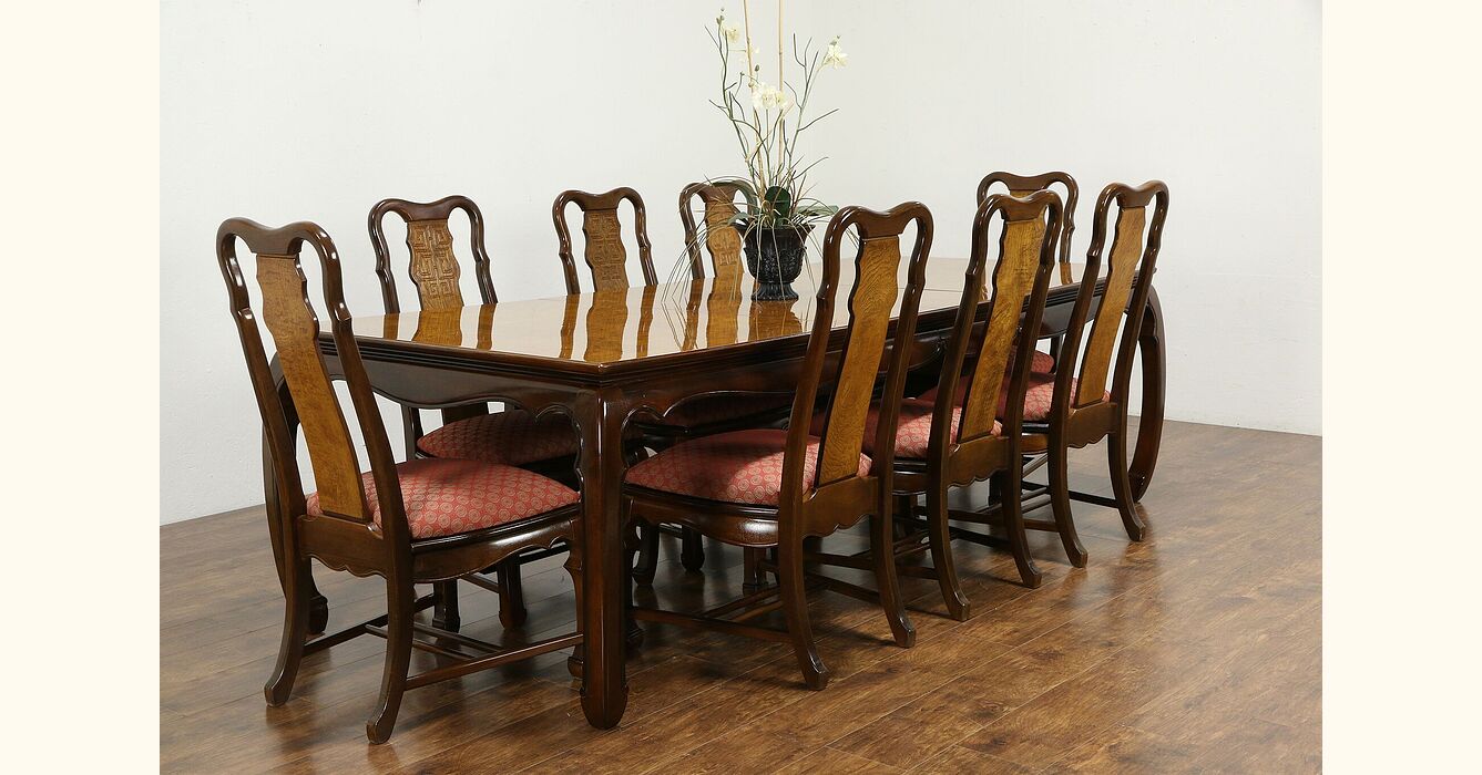 oriental dining table and chairs