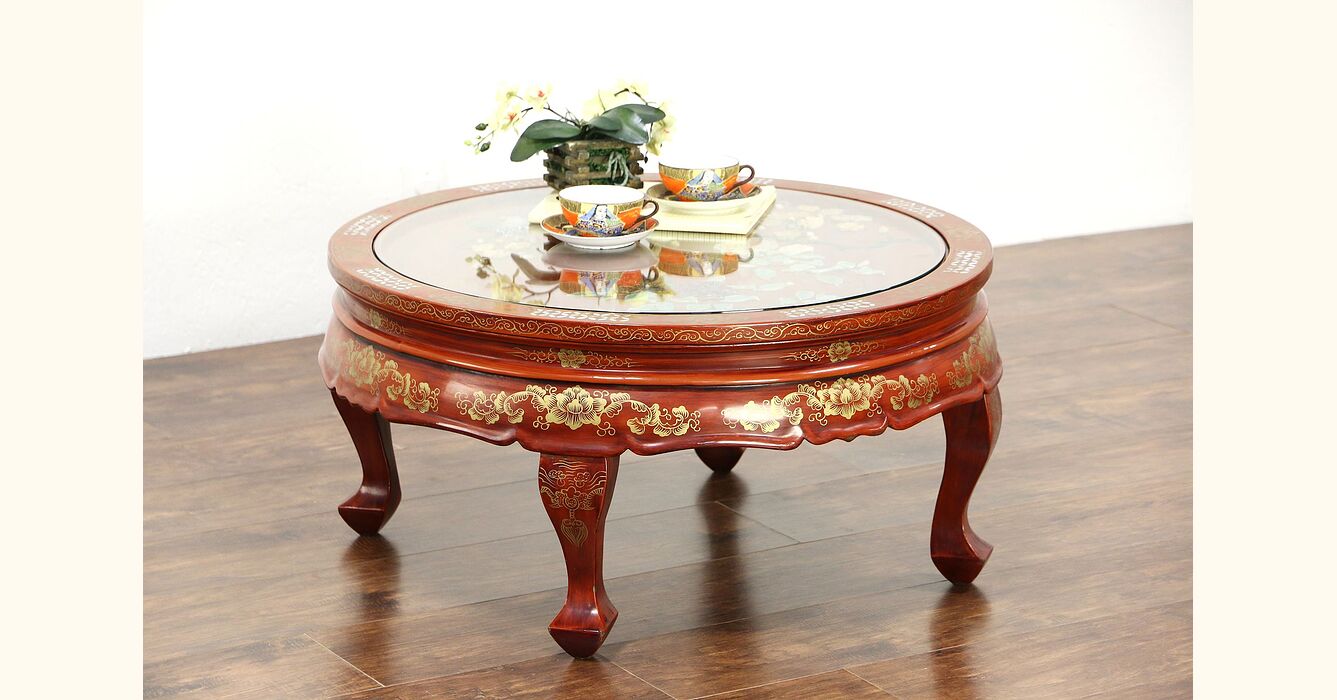 chinese round coffee table