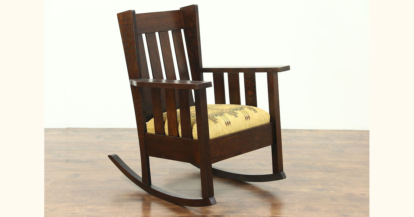 antique craftsman rocking chair