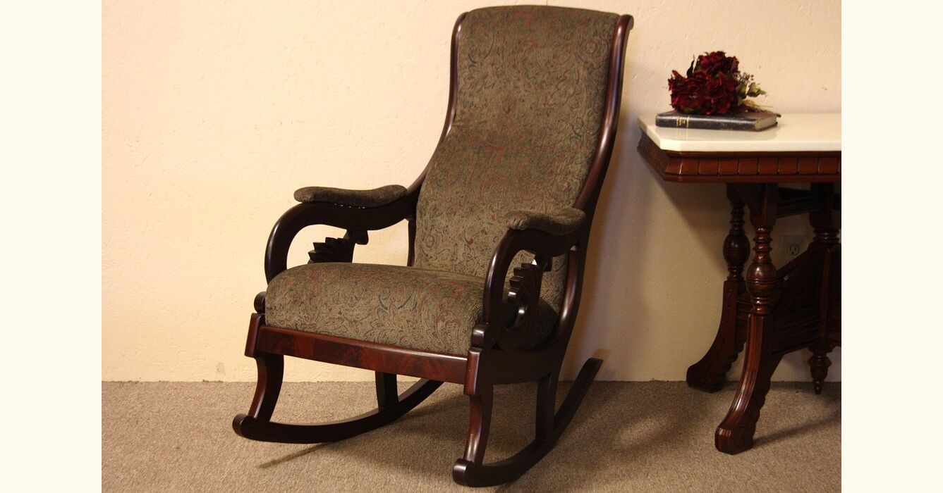 antique lincoln rocking chair