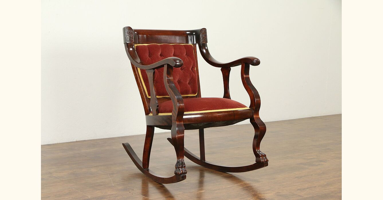 antique empire rocking chair