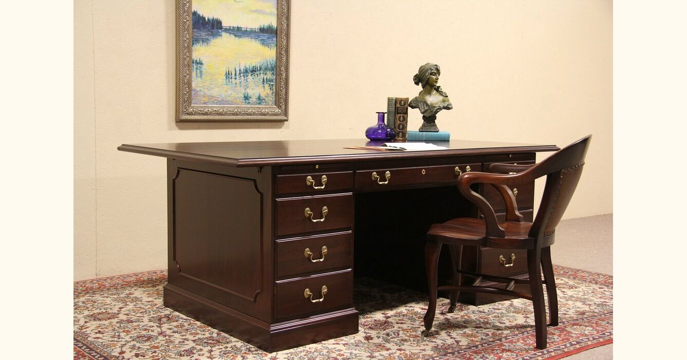 ethan allen executive desk