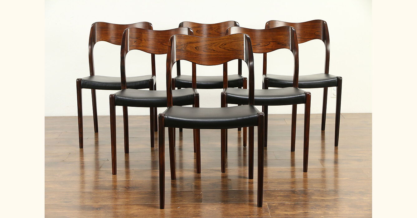 rosewood mid century dining chairs