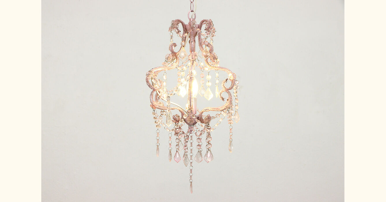 rose crystal chandelier