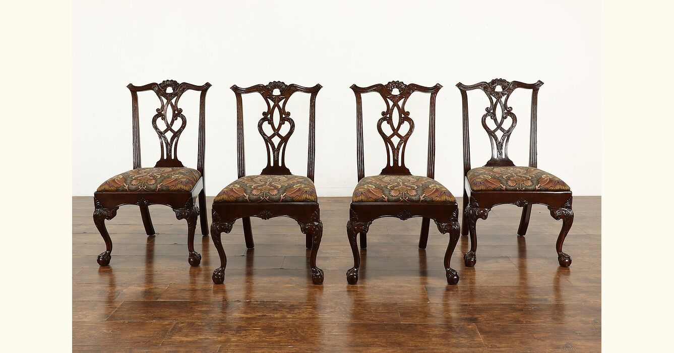 henredon chippendale dining chairs