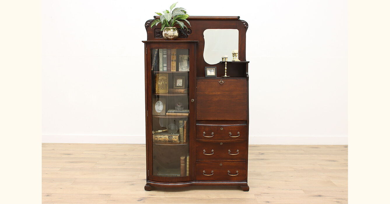 victorian side by side secretary desk